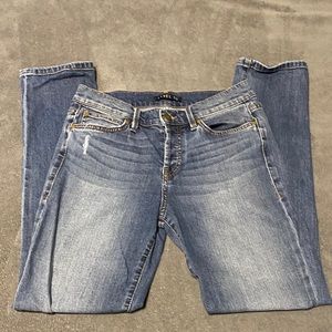 Level 99 Janice Mid Rise Button Up Jeans